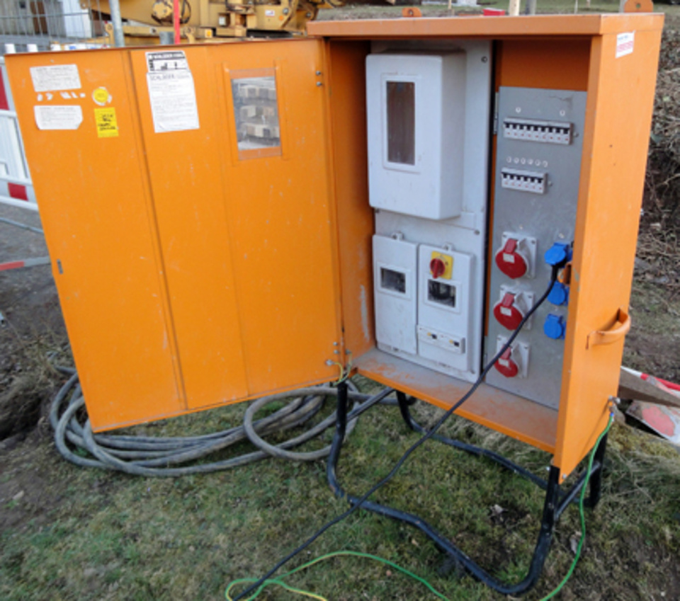 Baustromkasten bei Elektrotechnik Knittel UG&Co.KG in Seebach b Eisenach, Thür