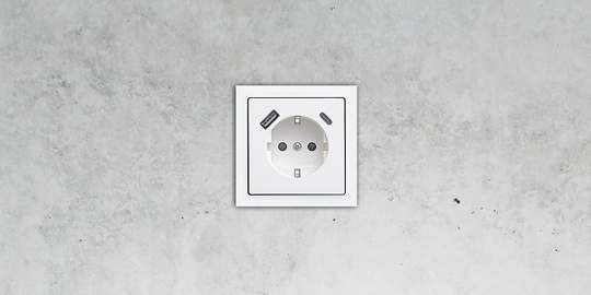 SCHUKO® USB-Steckdose bei Elektrotechnik Knittel UG&Co.KG in Seebach b Eisenach, Thür